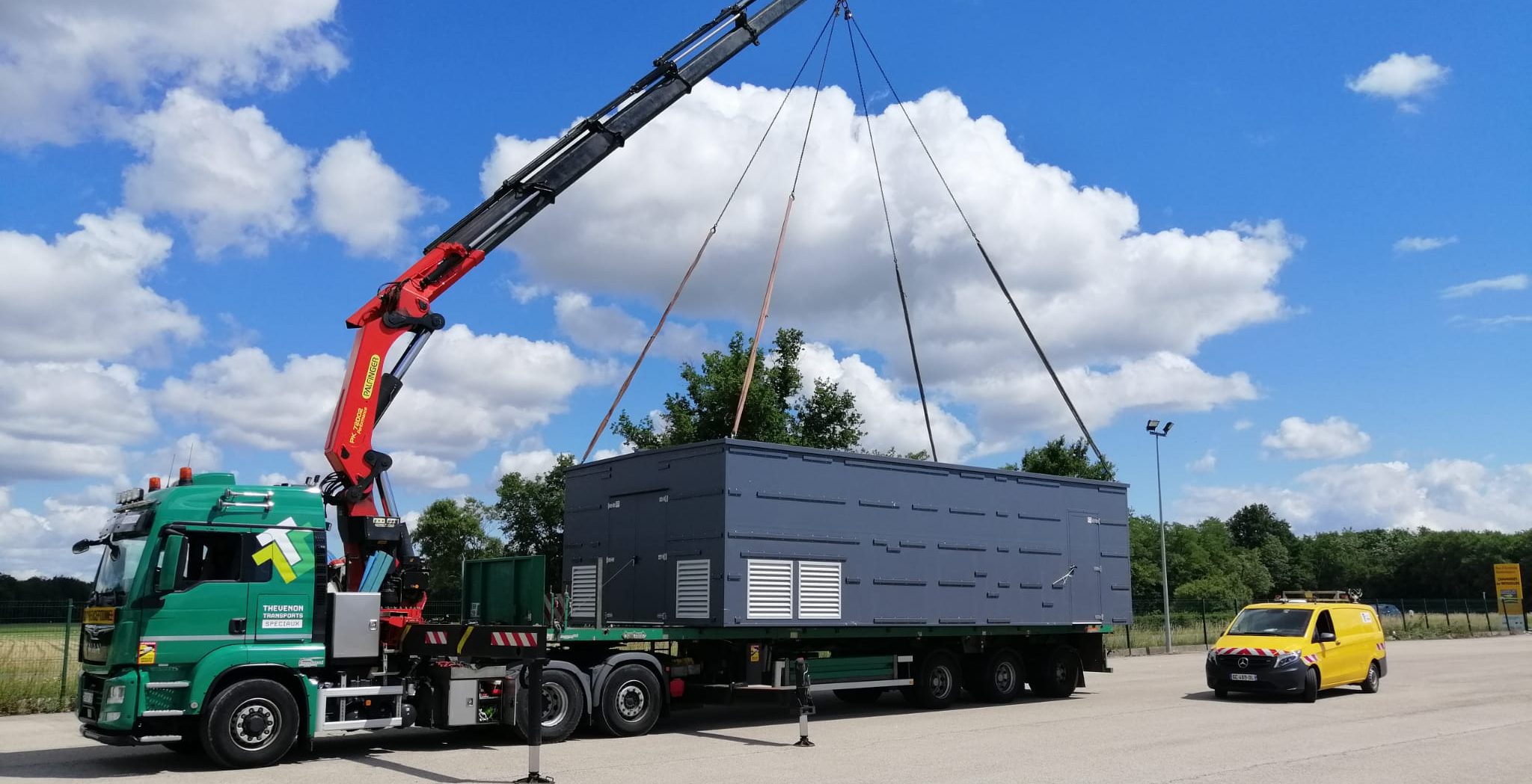 Le levage par bras de grue